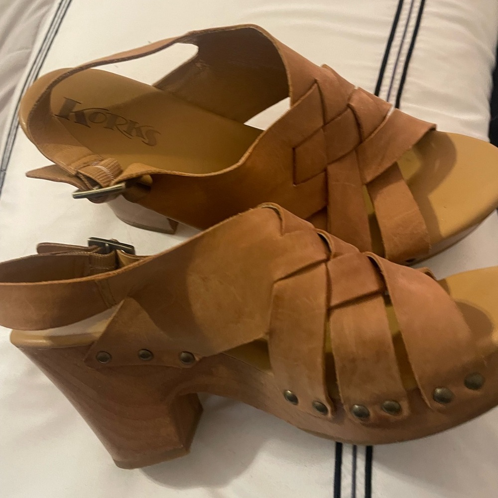 Kork-Ease Women's Brown Leather Sandals